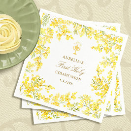 Erste Kommunion von Mimosa Serviette