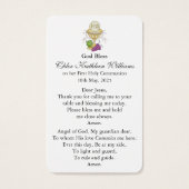 Erste Kommunionengebete | Kommune der Mädchen 7 (Rückseite)