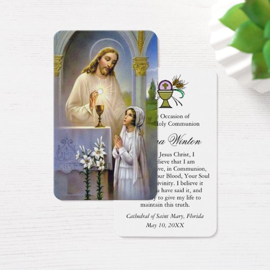 Erste Kommunionengebete | Mädchenkommunen 6 (Schreibtisch)