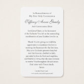 Erste Kommunionengebete | Mädchenkommunion 1 (Rückseite)