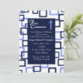 Erste Kommunions-Einladung - Junge Einladung (Stehend Vorderseite)