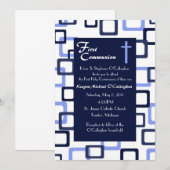 Erste Kommunions-Einladung - Junge Einladung (Vorne/Hinten)