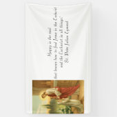 Erste Kommunions-Fahne: Heiliges Abendmahl in Banner (Vertikal)