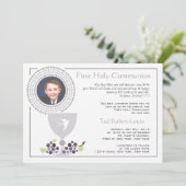Erste Kommunions-Foto-Einladung Einladung (Stehend Vorderseite)