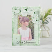Erste Kommunions-Foto-Einladung Einladung (Stehend Vorderseite)