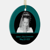 Erste Kommunions-Foto-Verzierung Keramik Ornament (Rechts)