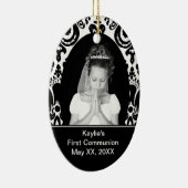 Erste Kommunions-Oval-Verzierung Keramik Ornament (Rechts)