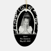 Erste Kommunions-Oval-Verzierung Keramikornament (Rechts)