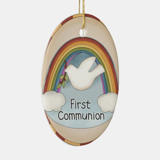 Erste Kommunions-religiöse Verzierung oder Keramik Ornament (Rechts)