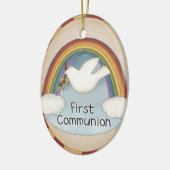 Erste Kommunions-religiöse Verzierung oder Keramik Ornament (Links)