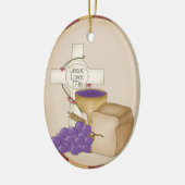 Erste Kommunions-religiöse Verzierung oder Keramik Ornament (Links)