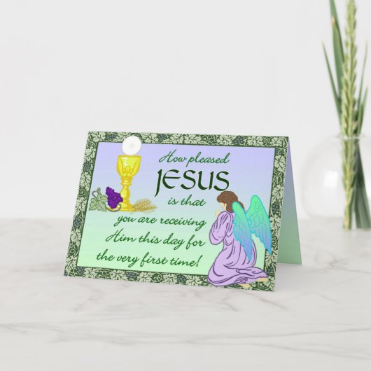 Erste Kommunionskarte Karte (Vorderseite)