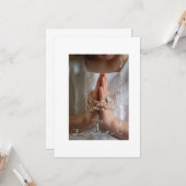 Erste Kommunionskarte Karte (Vorderseite/Rückseite Beispiel)