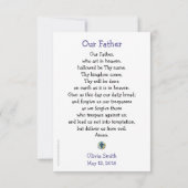 Erste Kommunizierbare Gebetskarte (Rückseite)