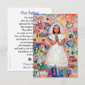 Erste Kommunizierbare Gebetskarte (Vorne/Hinten)