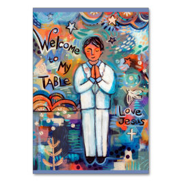 Erste Kommunizierbare Gebetskarte für Jungen Tischnummer