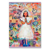 Erste Kommunizierbare Gebetskarte Tischnummer (Vorderseite)