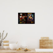 Erste Kontaktaufnahme des Praktikanten Poster (Küche)