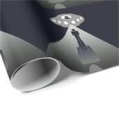 Erste Kontaktaufnahme / Entführung von Alien Geschenkpapier (Rolleneckpunkt)