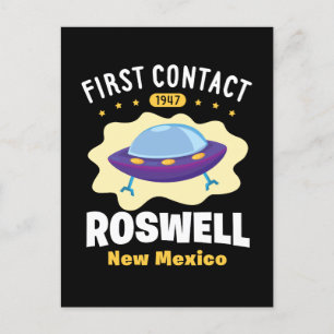 Erste Kontaktperson Roswell New Mexico Alien UFO Postkarte