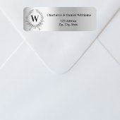 Erste Kranke-Rücksendeadresse in Monogramm