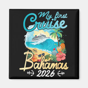 Erste Kreuzfahrt Bahamas 2026 Urlaubsreise passend Magnet