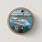 Erste Kreuzfahrt zurück Button! Button (Vorderseite)