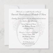 Erste Kuss Lila individuelle Hochzeitseinladung Einladung (Rückseite)