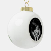 ERSTE LADY MICHELLE OBAMA-Zierkunst Keramik Kugel-Ornament (Links)