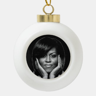 ERSTE LADY MICHELLE OBAMA-Zierkunst Keramik Kugel-Ornament