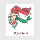 Erste Landesflagge Ungarns T - Shirt Aufkleber (Blatt)