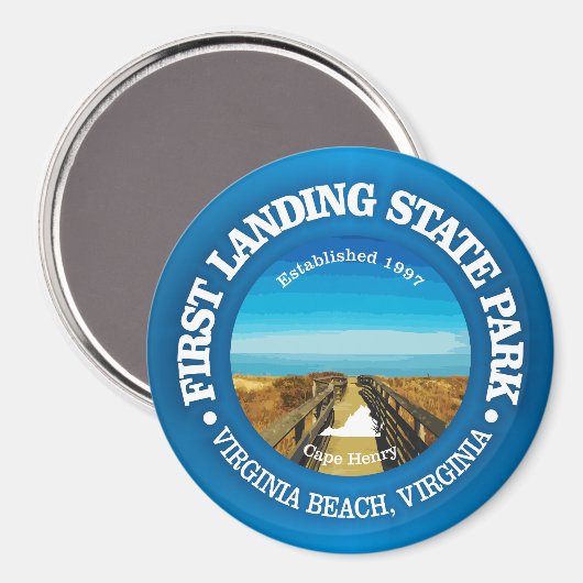 Erste Landung SP Magnet (Vorderseite/Rückseite)