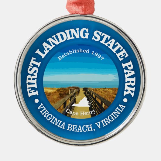 Erste Landung SP Ornament Aus Metall (Vorne)