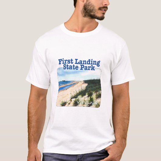 Erste Landung Staat Park, Virginia T-Shirt (Vorderseite)