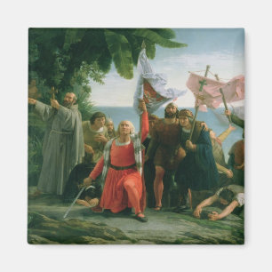 Erste Landung von Christoph Kolumbus herein Magnet