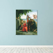 Erste Landung von Christoph Kolumbus in Leinwanddruck (Insitu (Holzboden))