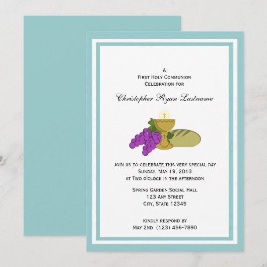 Erste Lebensgemeinschaft Einladung (Vorne/Hinten)