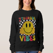 Erste Lehrer des 7. Grades Vibes Studierende zurüc Sweatshirt (Vorderseite)