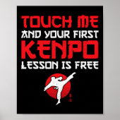 Erste Lektion Freies amerikanisches Kenpo Karate - Poster (Vorne)