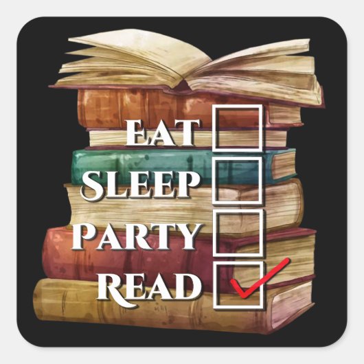 Erste Lesung Quadratischer Aufkleber (Vorderseite)