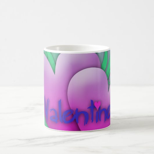 Erste Liebe 2 Herzlichen Glückwunsch Valentinstag Kaffeetasse (Mittel)