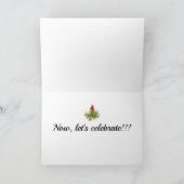 ERSTE LIEBE DANN DAS **MISTLETOE** FEIERTAGSKARTE (Innenseite)