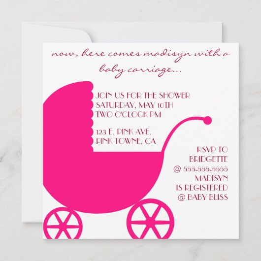 ERSTE LIEBE-Rosa Einladung (Rückseite)