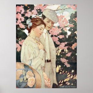 Erste Liebe von Jessie Willcox Smith Poster