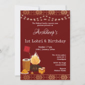 Erste Lohri & Birthday Einladungskarte Einladung (Vorderseite)