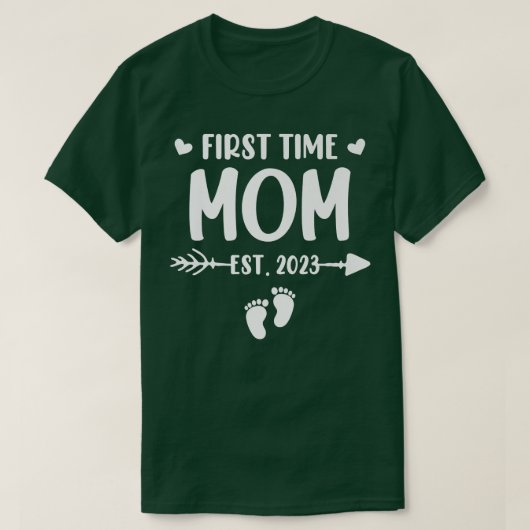 Erste Mama Anfang 2023 wird MOMY-Geschlecht T-Shirt (Design vorne)