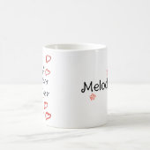 Erste Mama glücklich Mutter Tag einfach handgeschr Kaffeetasse (Mittel)