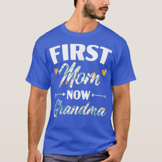 Erste Mama jetzt Oma Baby Announcement Gender Rev. T-Shirt