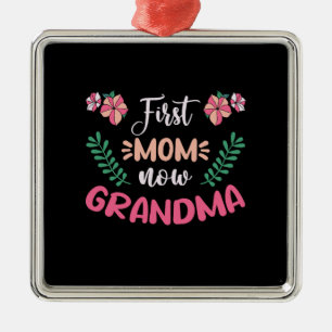 Erste Mama jetzt Oma Ornament Aus Metall