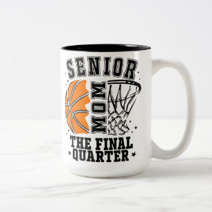 Erste-Mama-Klasse 2026 Basketball Das letzte Viert Zweifarbige Tasse